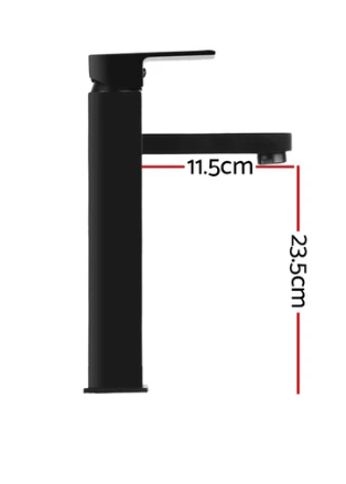 Noxwell Solid Brass Body High Stand Mixer Tap Black color