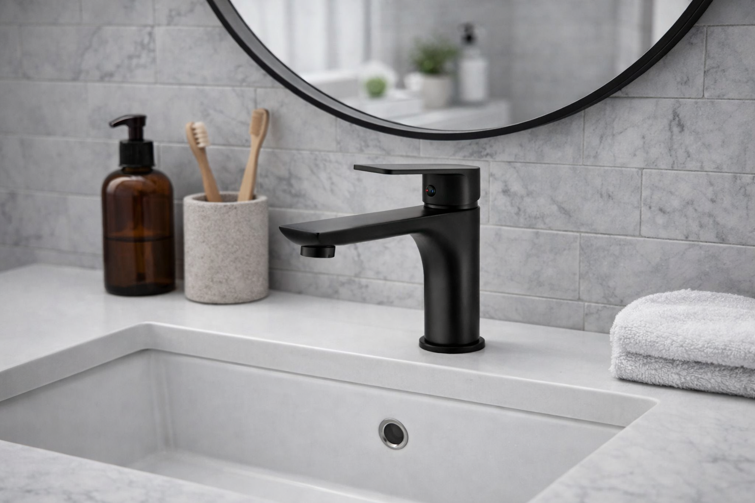 Black Bathroom Taps