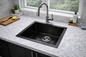 Handmade Stainless Steel Sink 440mm*440mm Black