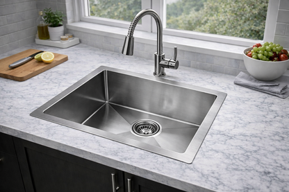 Handmade Stainless Steel Sink 510mm*450mm Silver