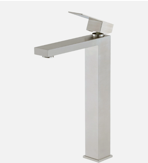 Noxwell Solid Brass Body High Stand Mixer Tap Silver