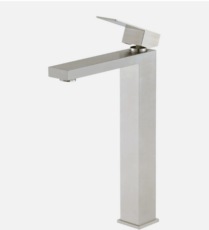 Noxwell Solid Brass Body High Stand Mixer Tap Silver